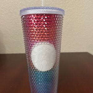 STARBUCKS RAINBOW PRIDE STUDDED 24oz tumbler/cup.